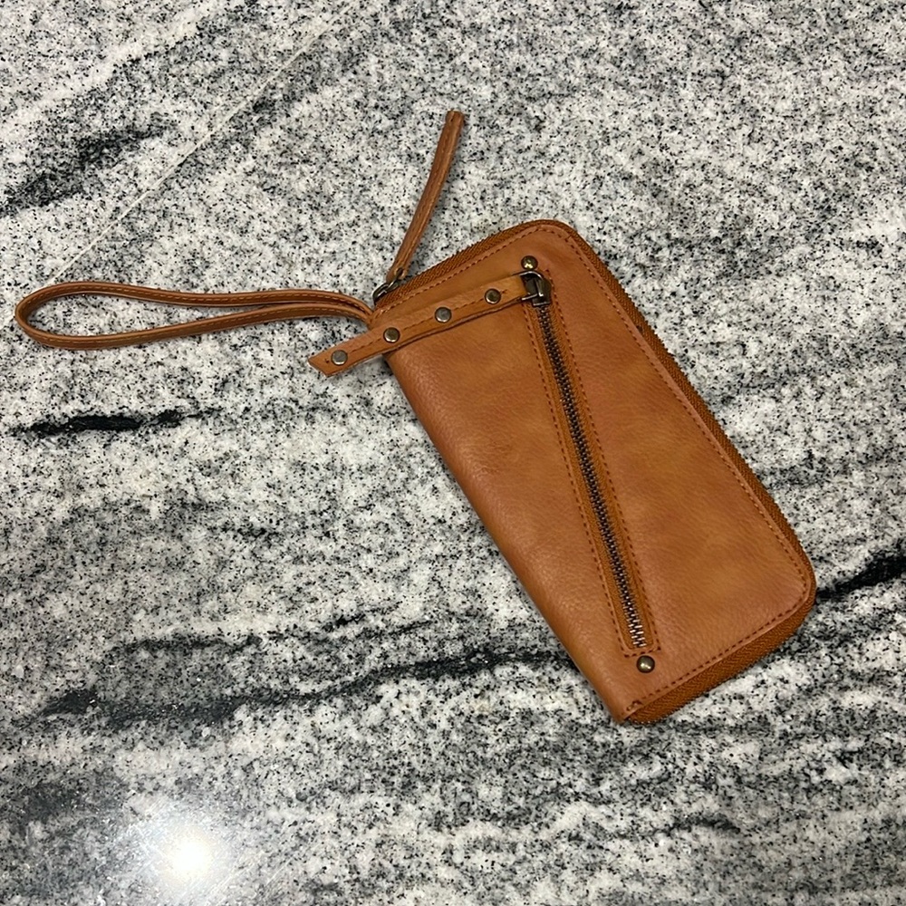 Free People Vegan Leather Wristlet